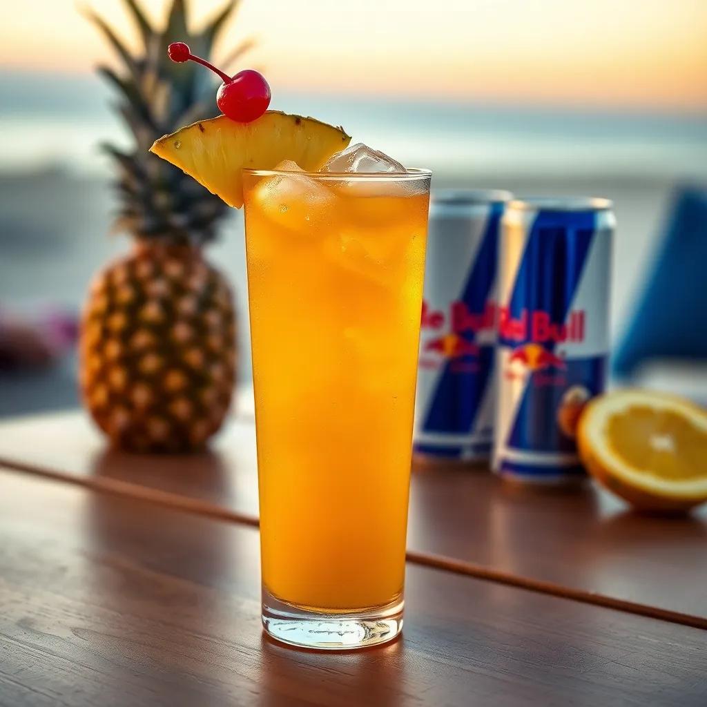 Tropical Vodka Red Bull